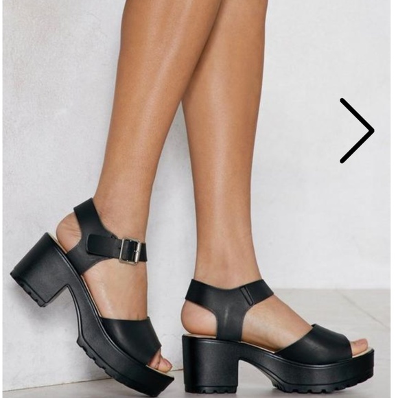 Nasty Gal Shoes - Aces High Faux Leather Sandal